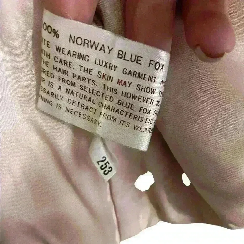 Elam Women’s Vintage Fur Coat 100% Norwegian Blue Fox Size M Luxury Winter Fall - Picture 4 of 13